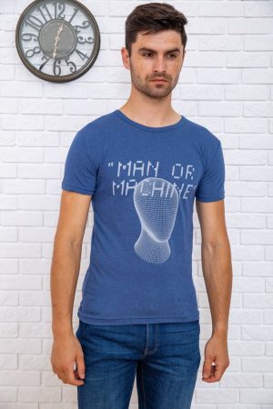 Футболка мужская  167R131 цвет Джинс