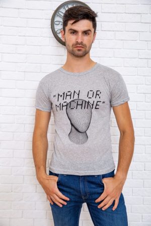 Футболка мужская  167R131 цвет Светло-серый