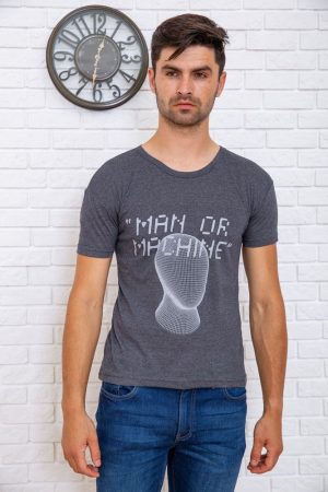 Футболка мужская  167R131 цвет Темно-серый