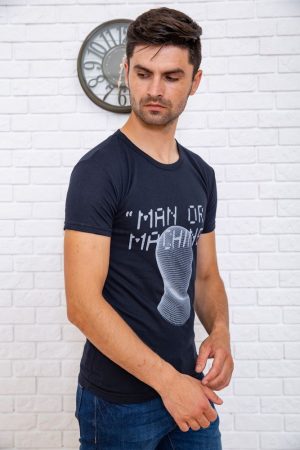 Футболка мужская  167R131 цвет Темно-синий 3