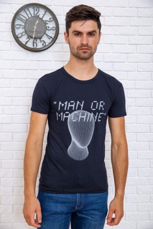 Футболка мужская  167R131 цвет Темно-синий