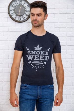 Футболка мужская  167R151 цвет Темно-синий