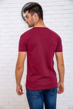 Футболка мужская  167R152 цвет Бордовый 3