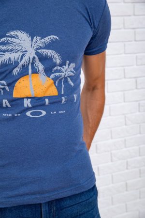 Футболка мужская  167R152 цвет Джинс 4