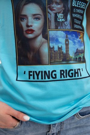 Футболка женская 119R132 цвет Голубой 4