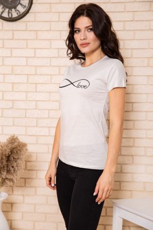 Футболка женская 119R154 цвет Кремовый 2