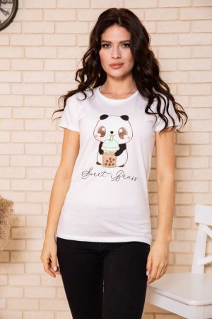 Футболка женская 119R155 цвет Белый