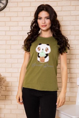 Футболка женская 119R155 цвет Хаки