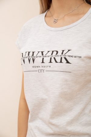 Футболка женская 119R158-1 цвет Светло-серый 4