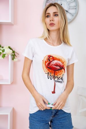 Футболка женская 119R178 цвет Белый