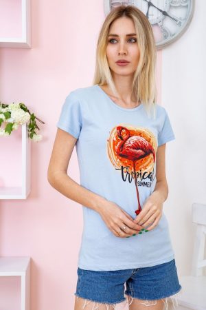 Футболка женская 119R178 цвет Голубой