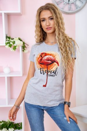 Футболка женская 119R178 цвет Серый