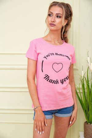 Футболка женская 119R190 цвет Розовый