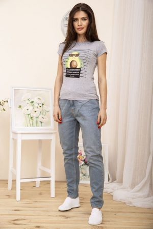 Футболка женская 119R5466 цвет Серый 1