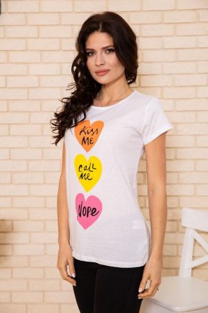 Футболка женская 119R5489 цвет Белый 2