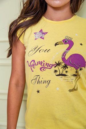 Футболка женская 167R102 цвет Желтый 4