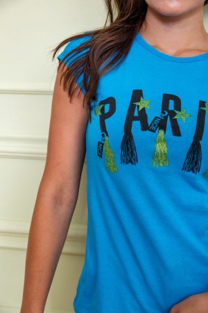 Футболка женская 167R105 цвет Голубой 4