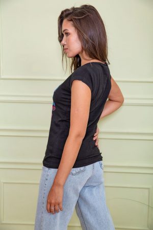 Футболка женская 167R115 цвет Черный 2