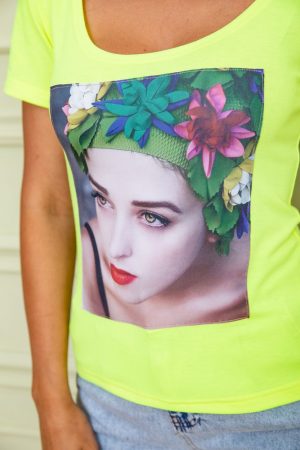 Футболка женская  167R256 цвет Желтый 4