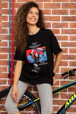 Футболка женская 180R602 цвет Черный