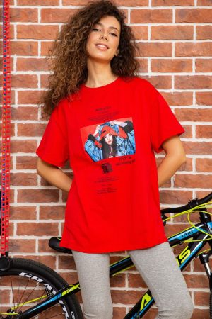 Футболка женская 180R602 цвет Красный