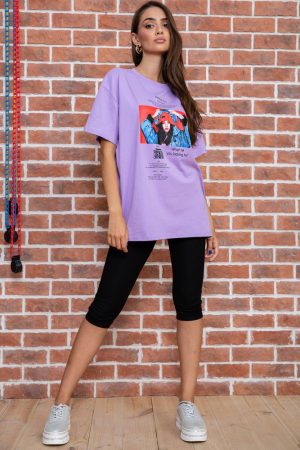 Футболка женская 180R602 цвет Сиреневый