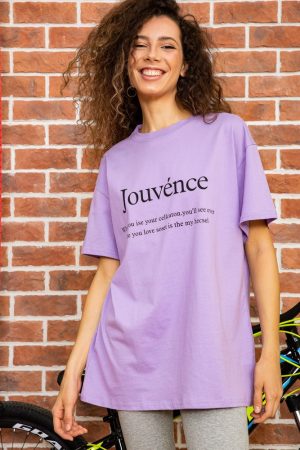 Футболка женская 180R608 цвет Сиреневый