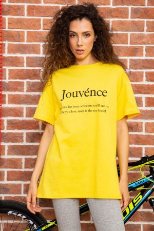 Футболка женская 180R608 цвет Желтый