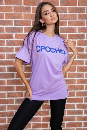 Футболка женская 180R612 цвет Сиреневый