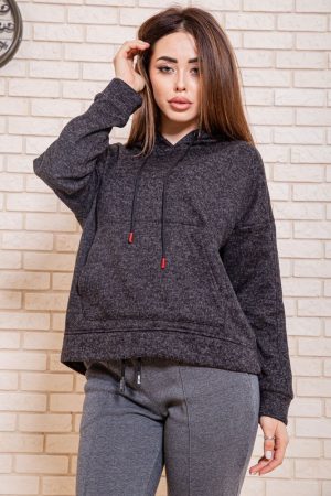 Худи женский 119R1680 цвет Грифельный