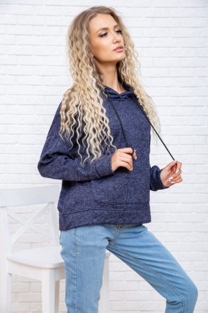 Худи женский 119R1680 цвет Темно-синий 2