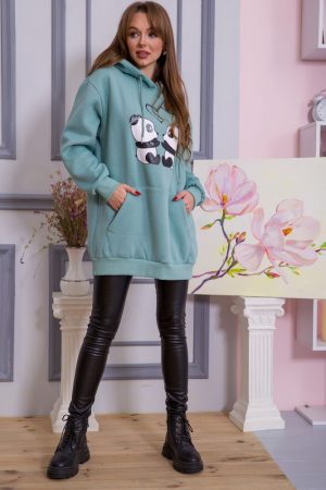 Худи женский 182R761 цвет Оливковый 2