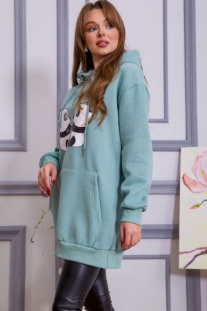 Худи женский 182R761 цвет Оливковый 3