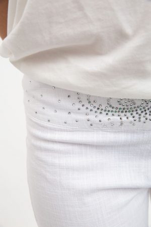 Капри женские 123R1786 цвет Белый 4