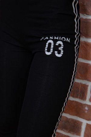 Капри  женские 180R08-1 цвет Черный 6