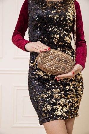 Клатч женский 154R003-25-1 цвет Темно-золотистый