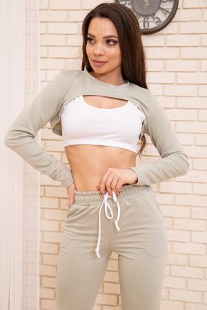 Костюм женский 119R394 цвет Оливковый 3