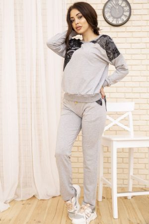 Костюм женский 167R001S цвет Серо-черный 1