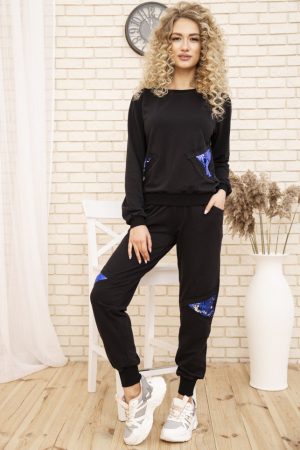 Костюм женский 167R13-2 цвет Черный 1