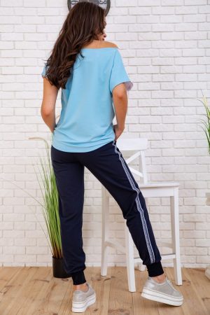 Костюм женский 167R13-4 цвет Сине-голубой 2