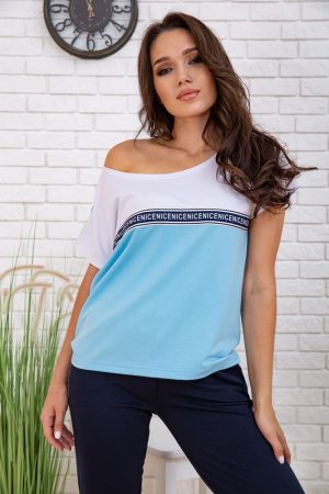 Костюм женский 167R13-4 цвет Сине-голубой 3