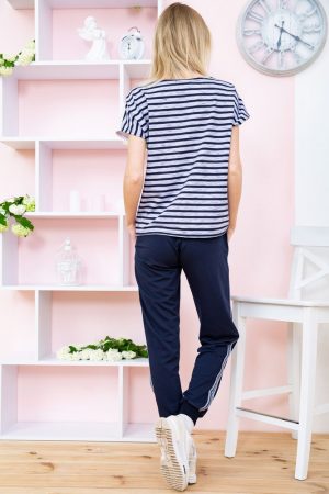 Костюм женский 167R7-5 цвет Бело-синий 2