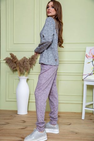 Костюм женский 172R1211-2 цвет серо-пудровый 4