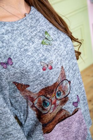 Костюм женский 172R1211-2 цвет серо-пудровый 6