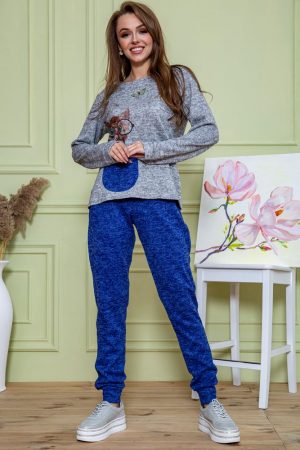 Костюм женский 172R1211-2 цвет Серо-синий 1