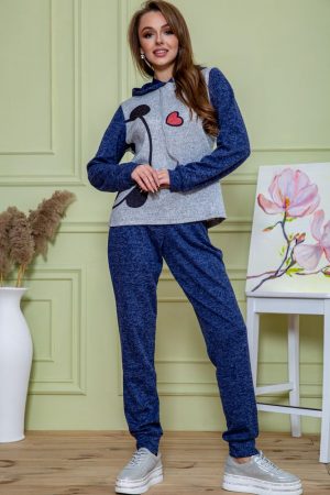 Костюм женский 172R1219 цвет Серо-синий 1