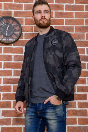 Куртка мужская 123R1103 цвет Черно-зеленый 2