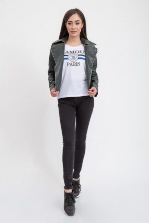 Куртка женская 131R1918 цвет Темно-зеленый 1