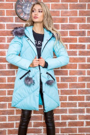 Куртка женская 167R2262 цвет Бирюзовый