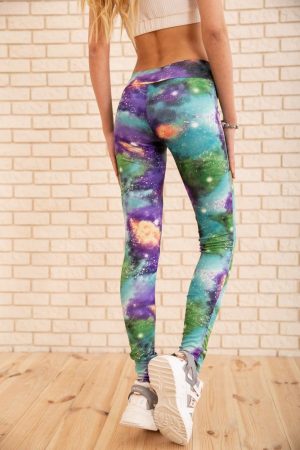 Лосины 172R3109-2 цвет Фиолетово-зеленый 3